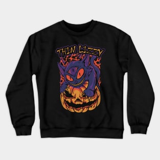 EYES DEVIL CAT THIN LIZZY Crewneck Sweatshirt